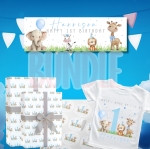 Personalised+Blue+Safari+Birthday+Bundle+Small