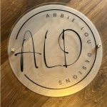 Custom+Circle+UV+Printed+Business+Signage+%26+Acrylic+Colour+Back