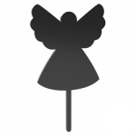 60mm+Angel+Cake+Topper+-+Acrylic