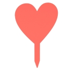 Blank+Memorial+Heart++Grave+Marker+for+Vinyl+Users