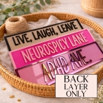 Acrylic+Sign+Back+Layer+Only+3mm+Custom+Colour+Base+280mm+x+80mm