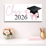 Class+of+2026+Banner+%7C+Graduation+Celebration+Banner+%7C+Indoor+%26+Outdoor+Sign+-+Pink