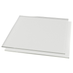 1x+Pair+Cake+Decorating+Clear+Acrylic+Ganache+Square+-+14.25+Inch